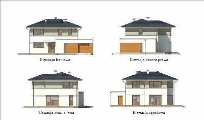 Spokojna wyspa — elewacje 1 (odbicie lustrzane)