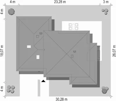 Spokojny Zakątek — plan sytuacyjny 1