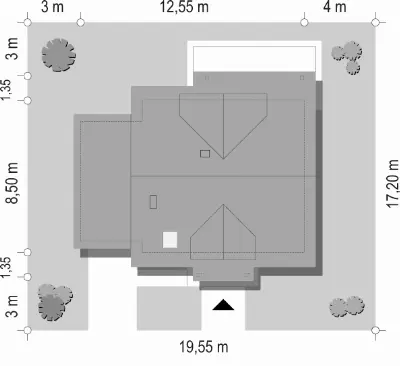 Spokojny — plan sytuacyjny 1