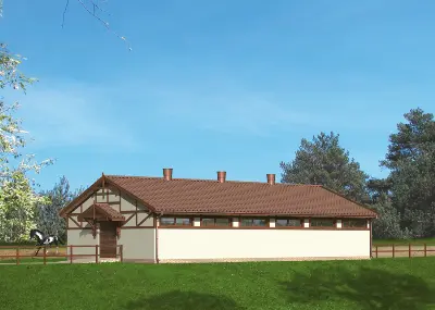 Stajnia dla 10 koni S07 — wizualizacje 1