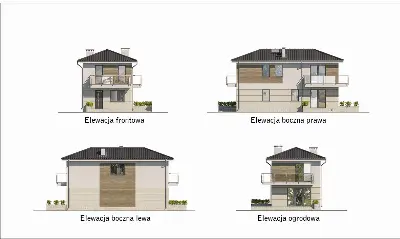 Światła miasta - wariant I — elewacje 1