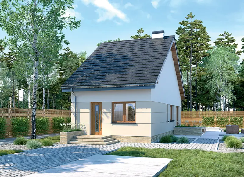 Projekt domu Światła miasta - wariant IV — wizualizacja