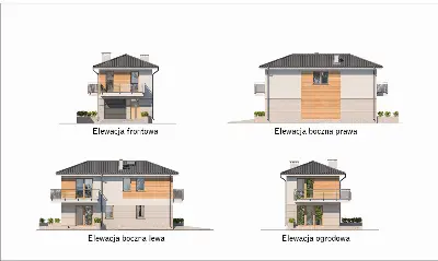 Światła miasta — elewacje 1 (odbicie lustrzane)