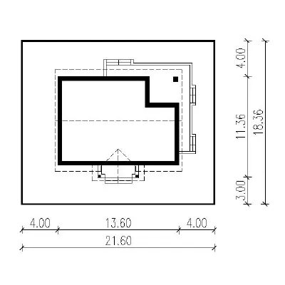 Świerki nad jeziorem — plan sytuacyjny 1 (odbicie lustrzane)