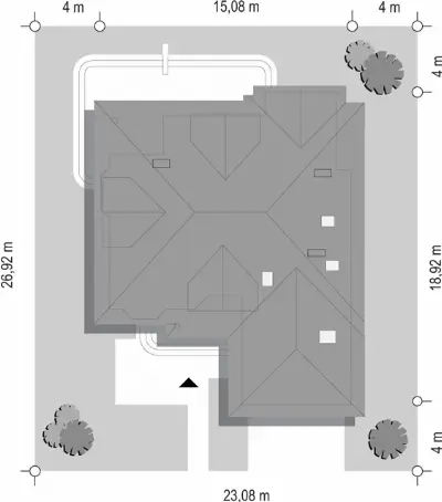 Sympatyczny — plan sytuacyjny 1 (odbicie lustrzane)
