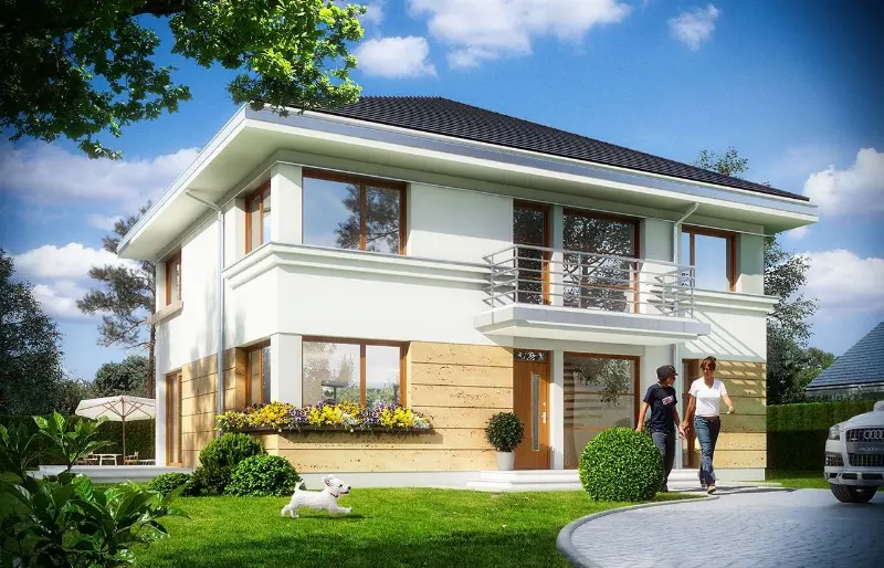 Projekt domu Szafir — wizualizacja