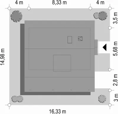 Szarejka — plan sytuacyjny 1 (odbicie lustrzane)