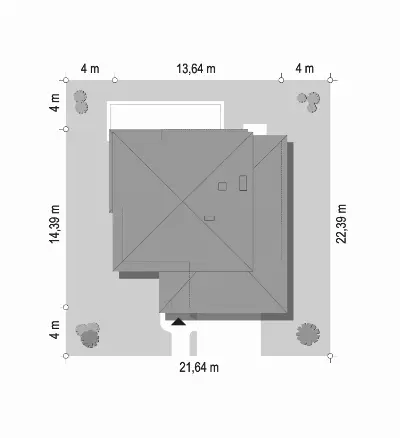 Szmaragd 5 wariant B — plan sytuacyjny 1