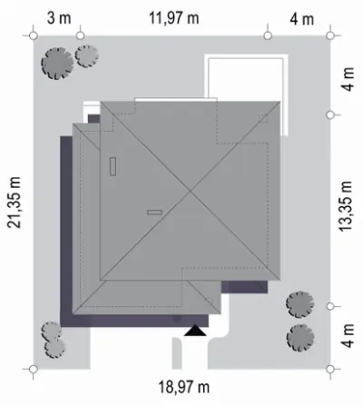 Szmaragd 6 — plan sytuacyjny 1 (odbicie lustrzane)