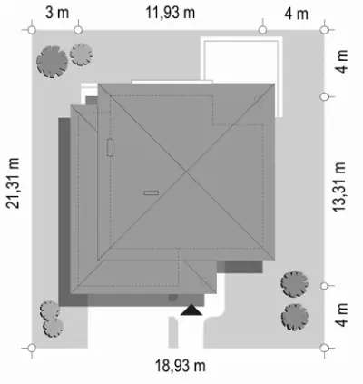 Szmaragd — plan sytuacyjny 1 (odbicie lustrzane)