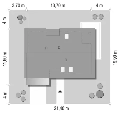 Tango wariant B — plan sytuacyjny 1
