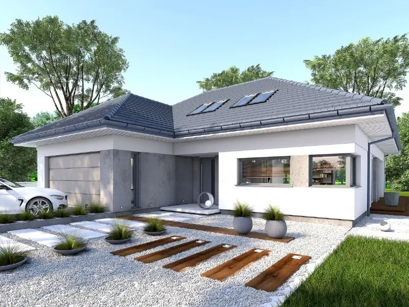 Projekt domu Torino — wizualizacja