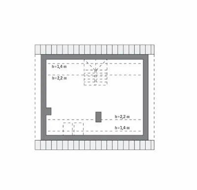 Trafna decyzja (etap I) — rzuty kondygnacji 2 (odbicie lustrzane)