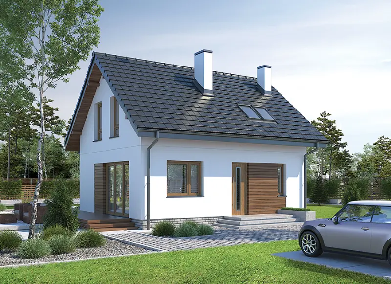 Projekt domu Trafna decyzja (etap II) — wizualizacja