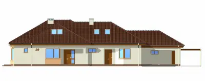 Trzypokoleniowy — elewacje 1 (odbicie lustrzane)