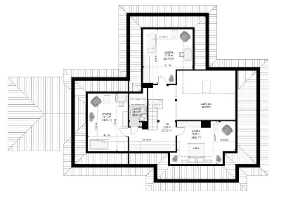 Trzypokoleniowy — rzuty kondygnacji 2
