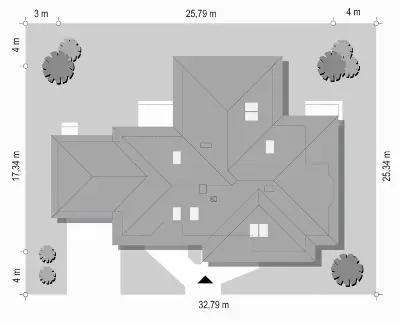 Trzypokoleniowy — plan sytuacyjny 1