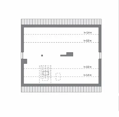 Tylko jeden/1 — rzuty kondygnacji 2 (odbicie lustrzane)