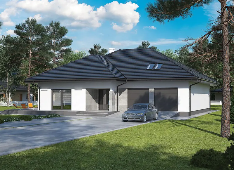 Projekt domu Tymiankowy (podpiwniczony) — wizualizacja