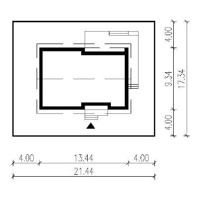 Umiarkowany — plan sytuacyjny 1 (odbicie lustrzane)