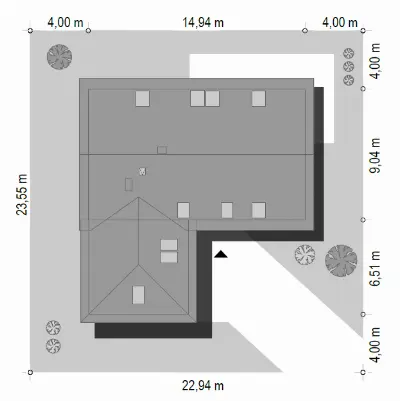 Viking 5 wariant B — plan sytuacyjny 1