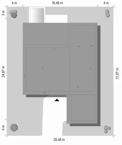 Villa Nova — plan sytuacyjny 1