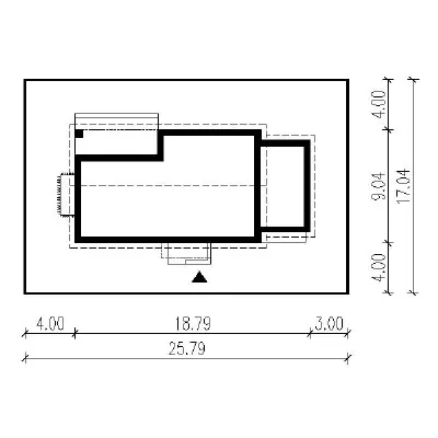 W cieniu drzew - wariant I (etap II) — plan sytuacyjny 1