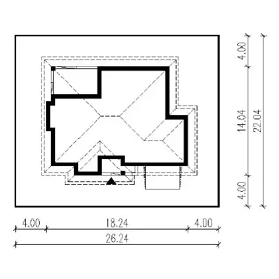 W dobrym guście - wariant I — plan sytuacyjny 1 (odbicie lustrzane)