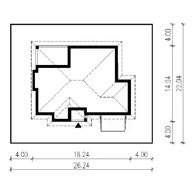 W dobrym guście - wariant II — plan sytuacyjny 1 (odbicie lustrzane)