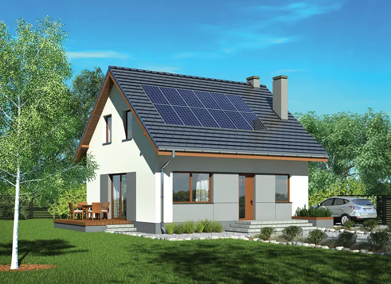 Projekt domu W sam raz (etap I) — wizualizacja