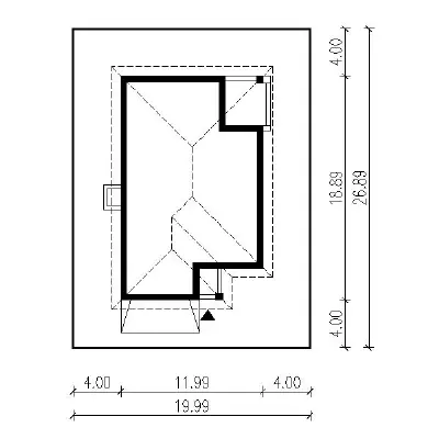 Wariantowy - wariant III (etap I) — plan sytuacyjny 1 (odbicie lustrzane)