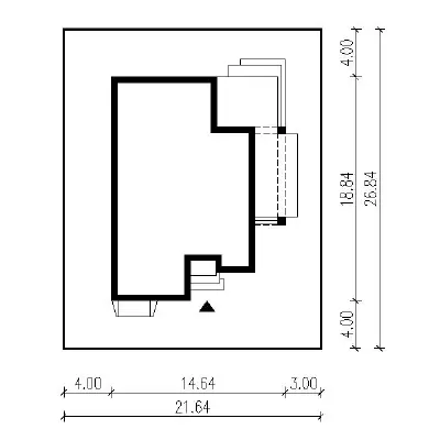 Wariantowy - wariant IV — plan sytuacyjny 1 (odbicie lustrzane)