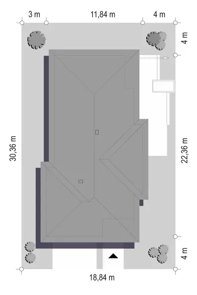 Wąski — plan sytuacyjny 1 (odbicie lustrzane)