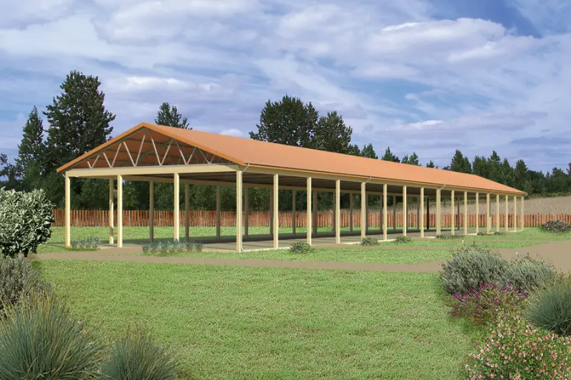 Projekt domu Wiata magazynowa PMC01 — wizualizacja