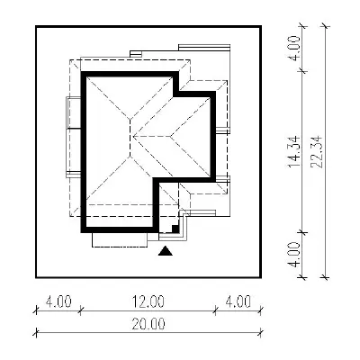 Wieczorny pejzaż — plan sytuacyjny 1 (odbicie lustrzane)