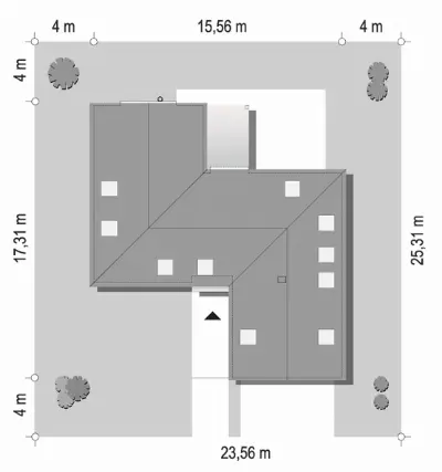 Willa Eska 2 — plan sytuacyjny 1