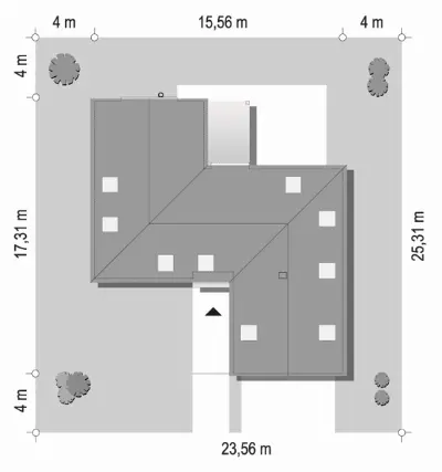 Willa Eska 3 — plan sytuacyjny 1