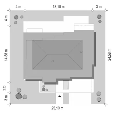 Willa Floryda 2 — plan sytuacyjny 1