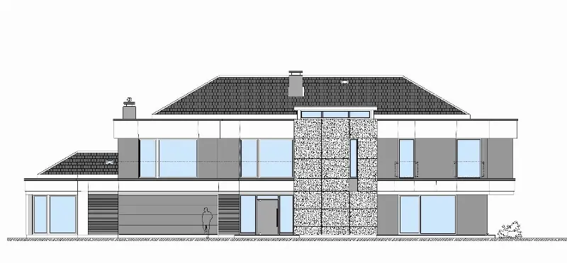 Projekt domu Willa Floryda wariant G — wizualizacja
