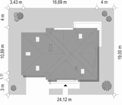 Willa Julia — plan sytuacyjny 1