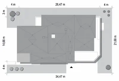 Willa Moderna 2 — plan sytuacyjny 1