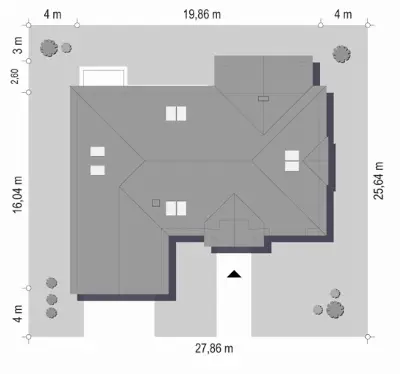 Willa Parkowa 4 — plan sytuacyjny 1