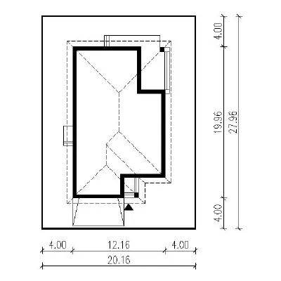 Wiosenny powiew - wariant I — plan sytuacyjny 1 (odbicie lustrzane)