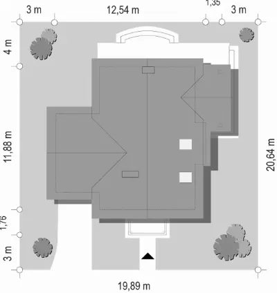 Wiosenny — plan sytuacyjny 1