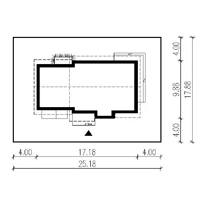 Wschód słońca - wariant I — plan sytuacyjny 1 (odbicie lustrzane)