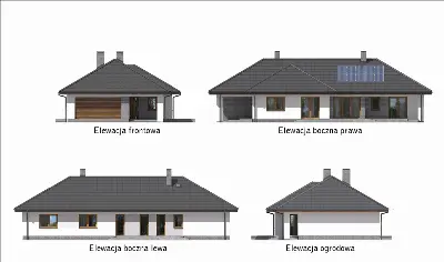 Wygodny — elewacje 1 (odbicie lustrzane)