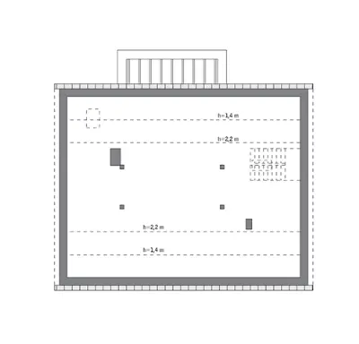 Wyjątkowy - wariant I — rzuty kondygnacji 2 (odbicie lustrzane)
