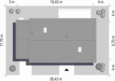 Wymarzony 10 — plan sytuacyjny 1 (odbicie lustrzane)