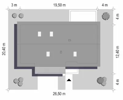 Wymarzony 5 — plan sytuacyjny 1 (odbicie lustrzane)