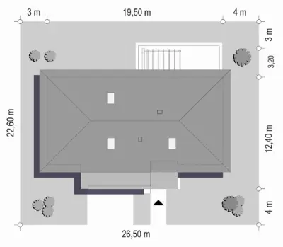 Wymarzony 6 — plan sytuacyjny 1 (odbicie lustrzane)